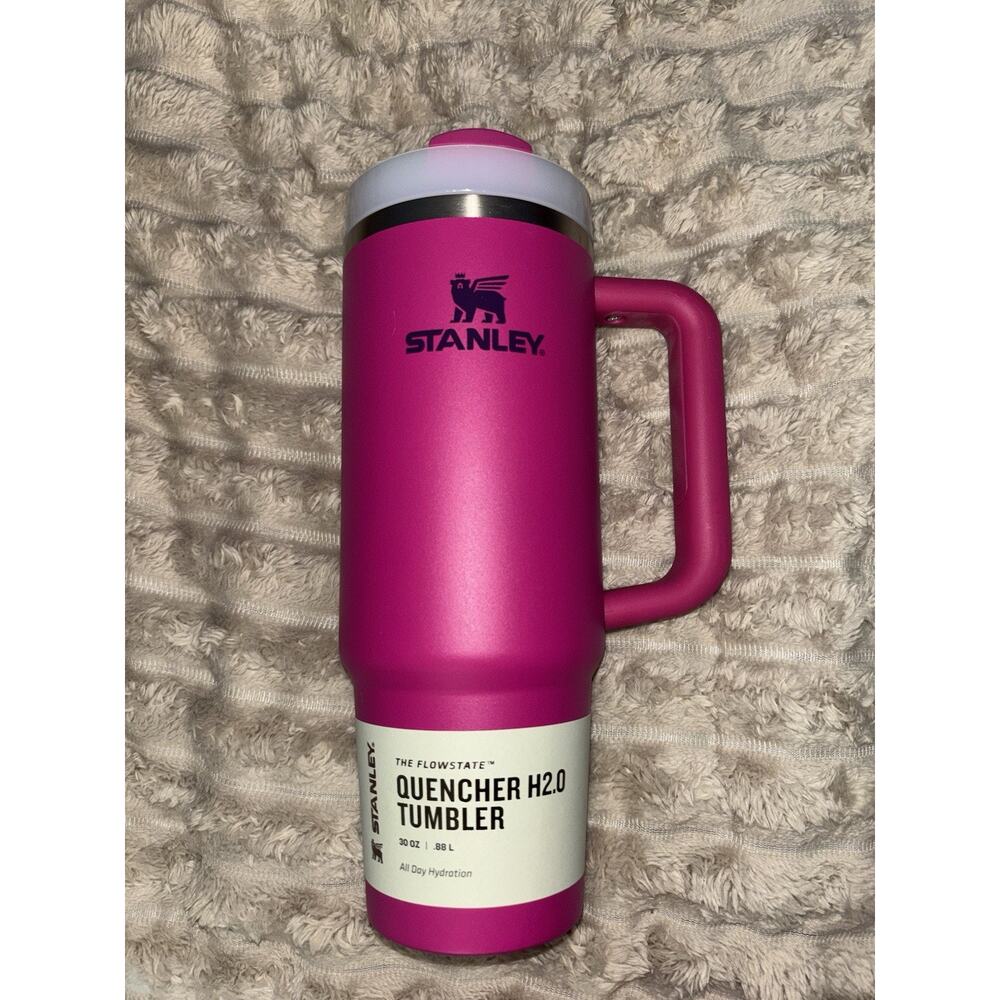 Stanley 30 Oz Tumbler New Authentic Quencher H2.0 Matte Pink Flowstate